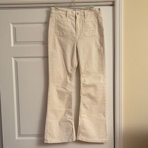 GAP 70s Flare High Rise corduroy jeans.